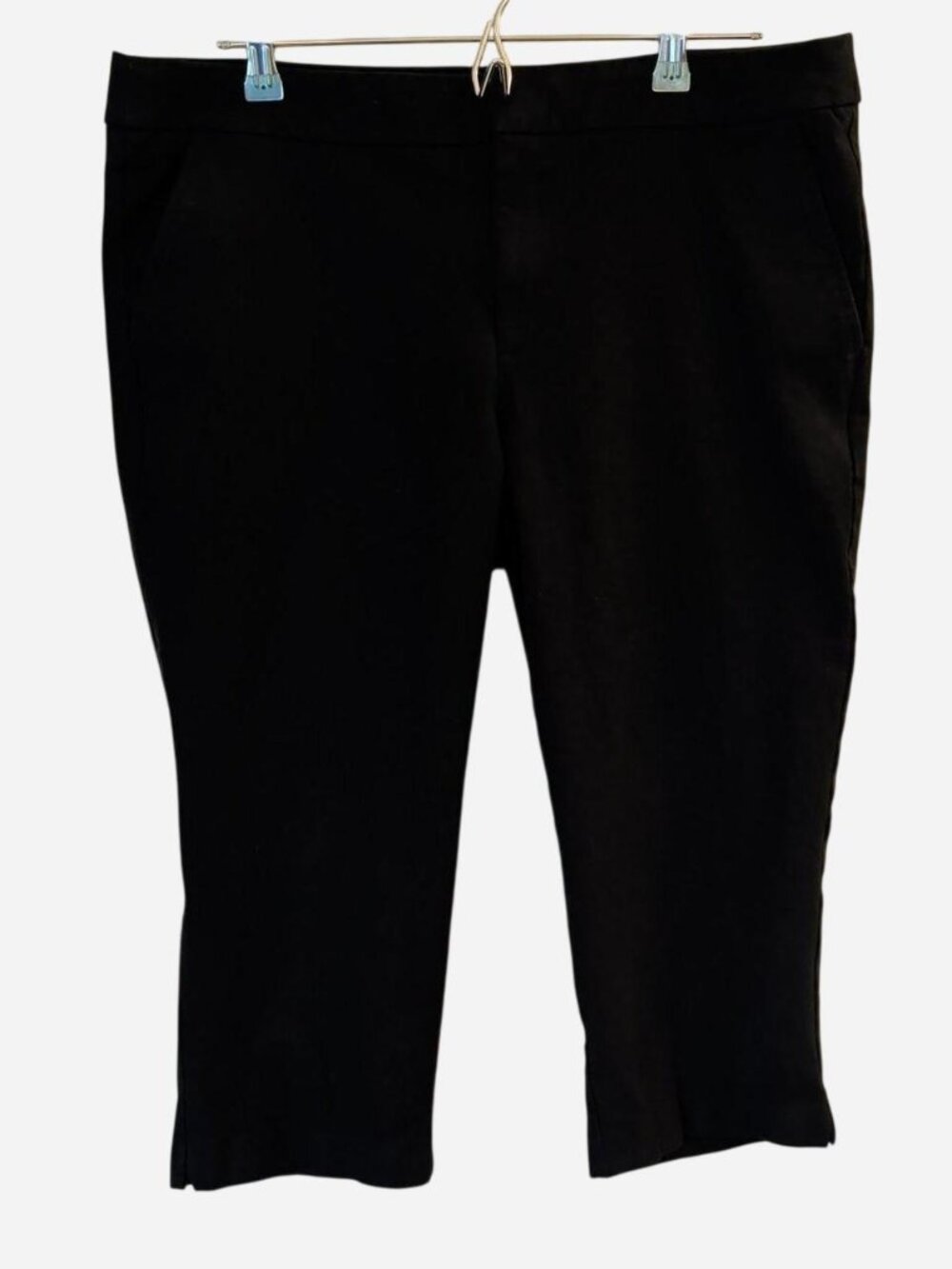 Time and Tru Black Stretch Capri Pants Size 16